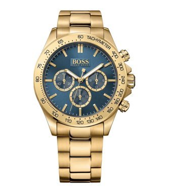 Hugo Boss HB1513340 44 mm Altın Çelik Kordon Analog Erkek Kol Saati