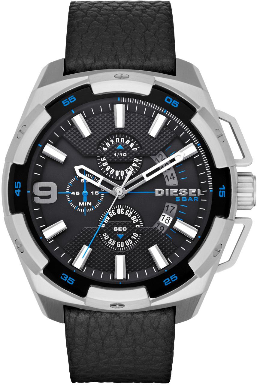 Diesel DZ4392 Takvimli 42 mm Siyah Deri Kordon Analog Kol Saati