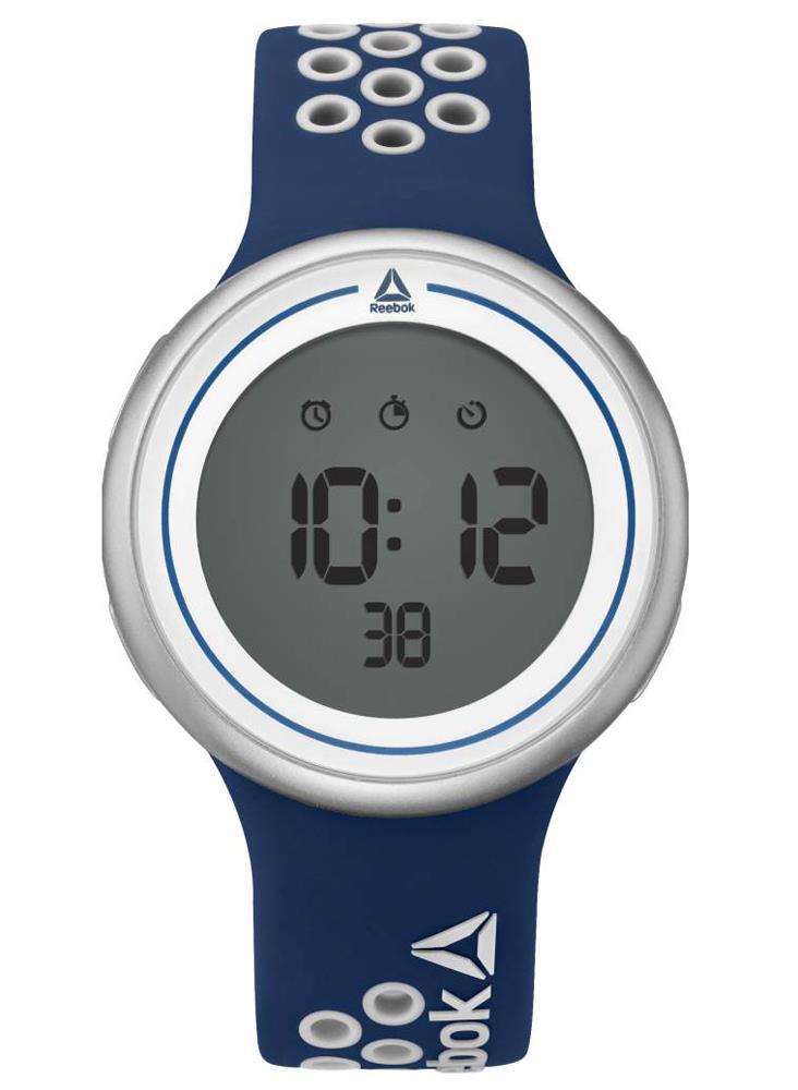 Reebok RD-DUR-G9-PSIN-WB Takvimli 43 mm Lacivert Silikon Kordon Dijital Erkek Kol Saati