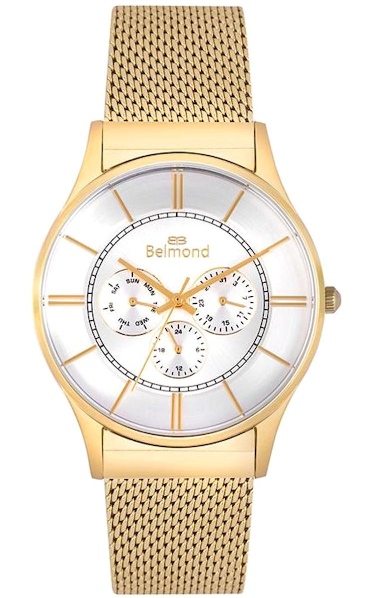 Belmond KNG911130 Takvimli 42 mm Altın Metal Kordon Analog Erkek Kol Saati