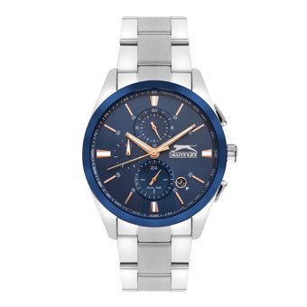 Slazenger SL.09.2215.2.04 Takvimli 44 mm Çelik Kordon Analog Kol Saati