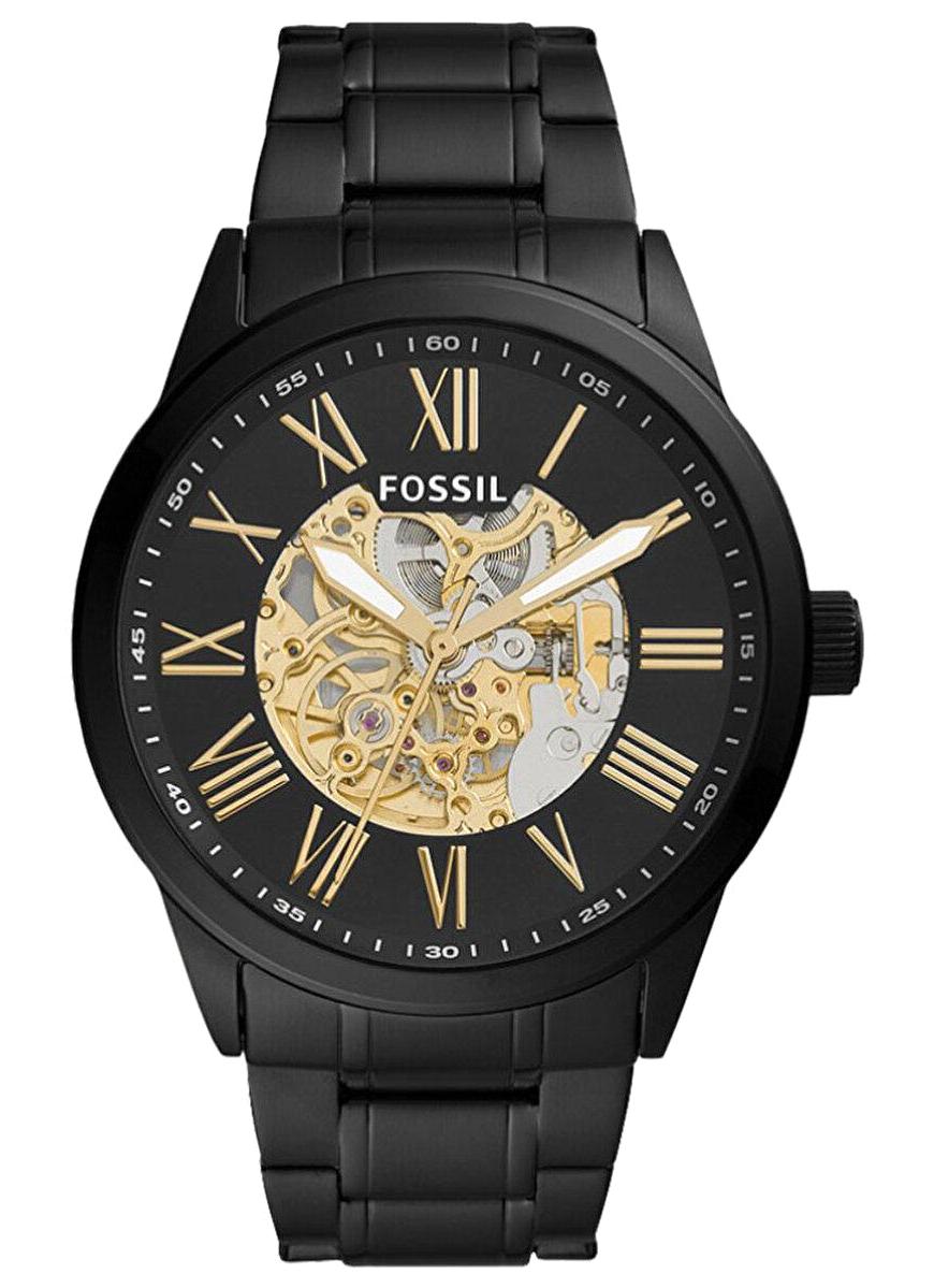 Fossil FBQ2092 Takvimli 45 mm Siyah Çelik Kordon Analog Erkek Kol Saati