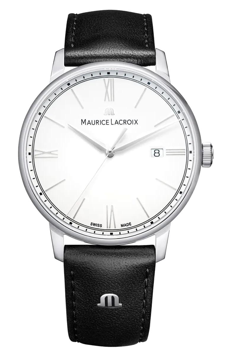 Maurice Lacroix ML-EL1118SS001110-2 Takvimli 40 mm Siyah Deri Kordon Analog Erkek Kol Saati