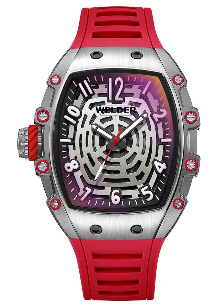 Welder Watch WRH3008-R 42 mm Kırmızı Silikon Kordon Analog Erkek Kol Saati