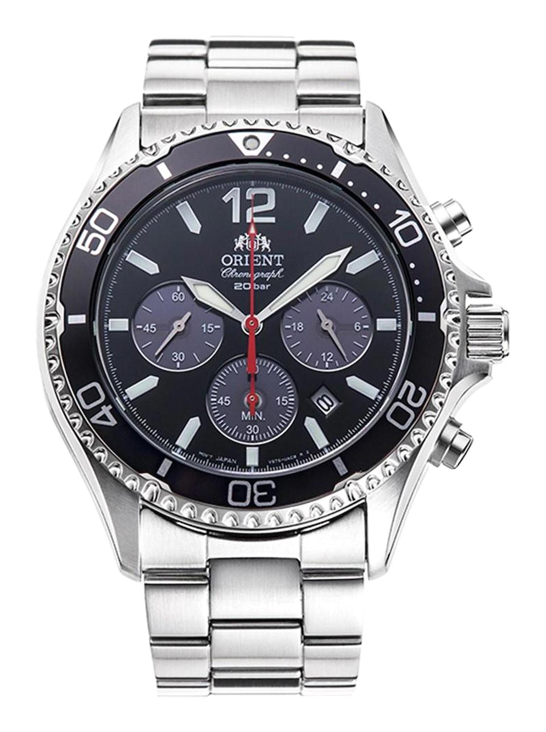 Orient RA-TX0202B10B Takvimli 43 mm Çelik Kordon Analog Kol Saati
