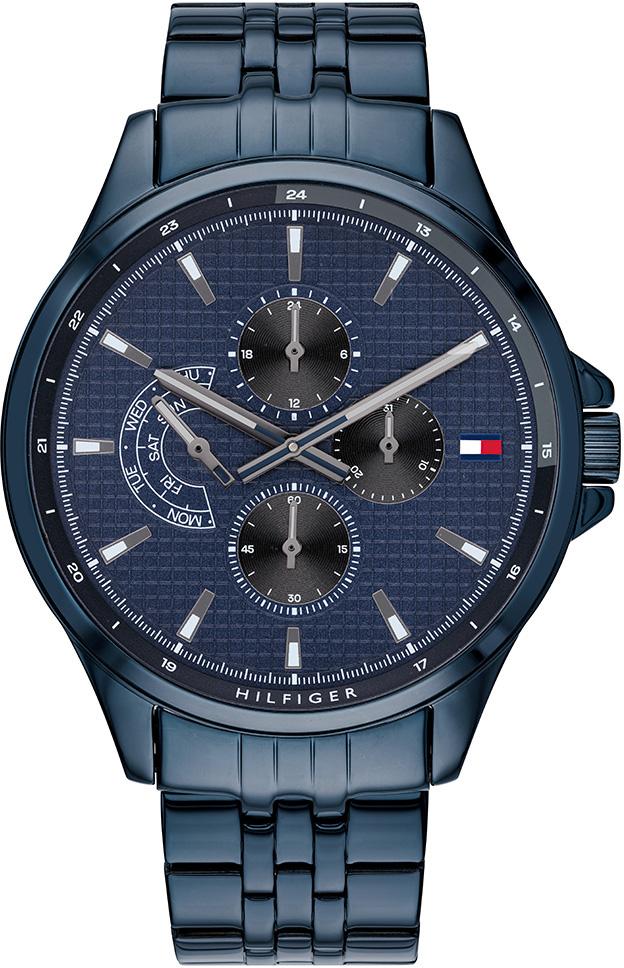 Tommy Hilfiger TH1791618 Takvimli 44 mm Lacivert Çelik Kordon Analog Erkek Kol Saati