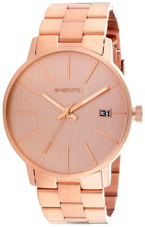 Momentus FD237R-12SR Takvimli 44 mm Rose Gold Çelik Kordon Analog Kol Saati