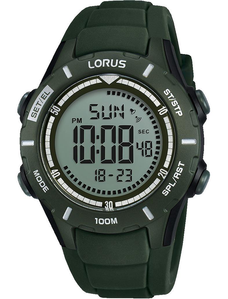 Lorus R2369MX9 Takvimli Siyah Silikon Kordon Analog Erkek Kol Saati