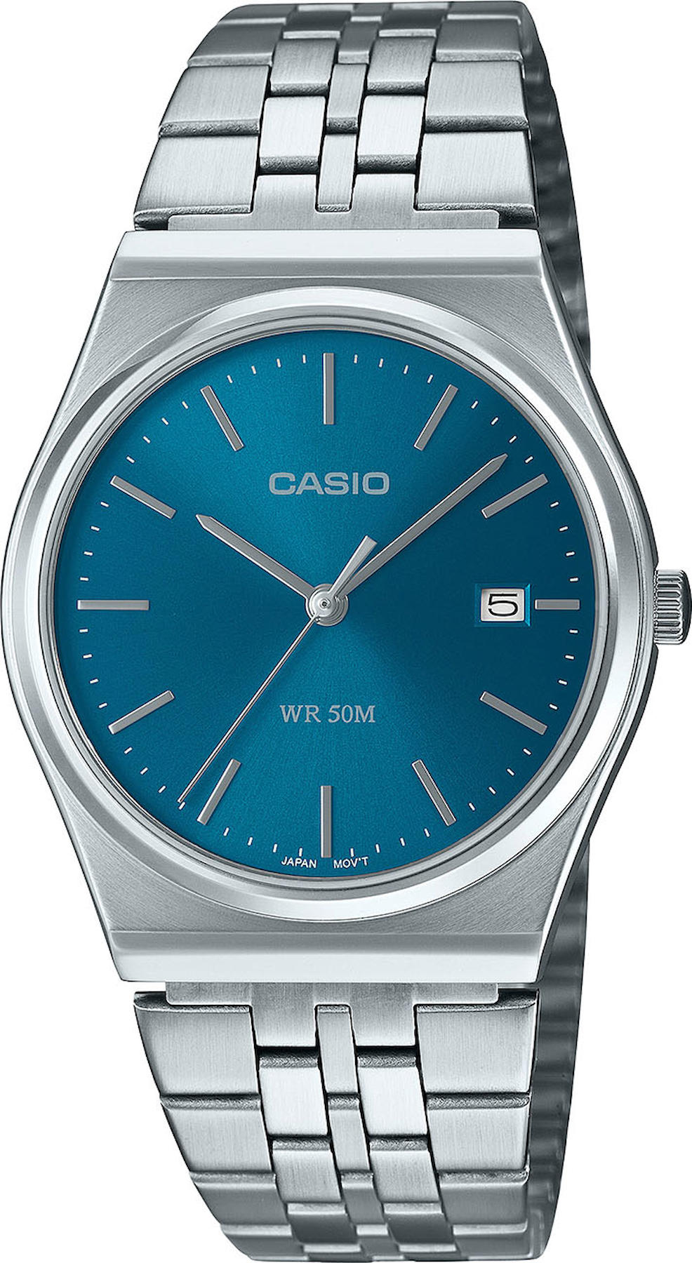 Casio MTP-B145D-2A2 Takvimli Çelik Kordon Analog Kol Saati