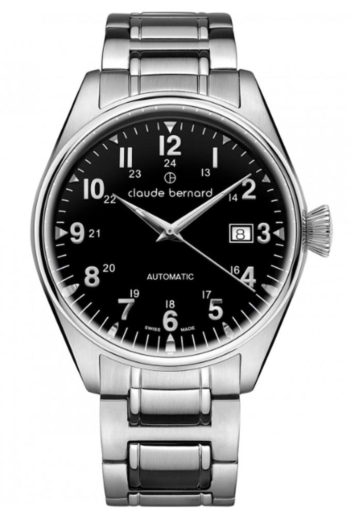 Claude Bernard CB.80132 Takvimli 41 mm Çelik Kordon Analog Erkek Kol Saati