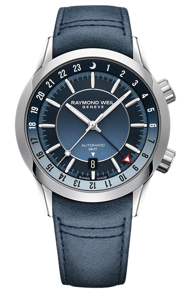 Raymond Weil RW2761STC50001 Takvimli 40 mm Mavi Deri Kordon Analog Erkek Kol Saati