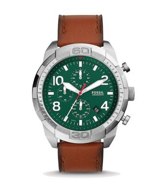 Fossil FFS5738 Takvimli 50 mm Kahverengi Deri Kordon Analog Erkek Kol Saati