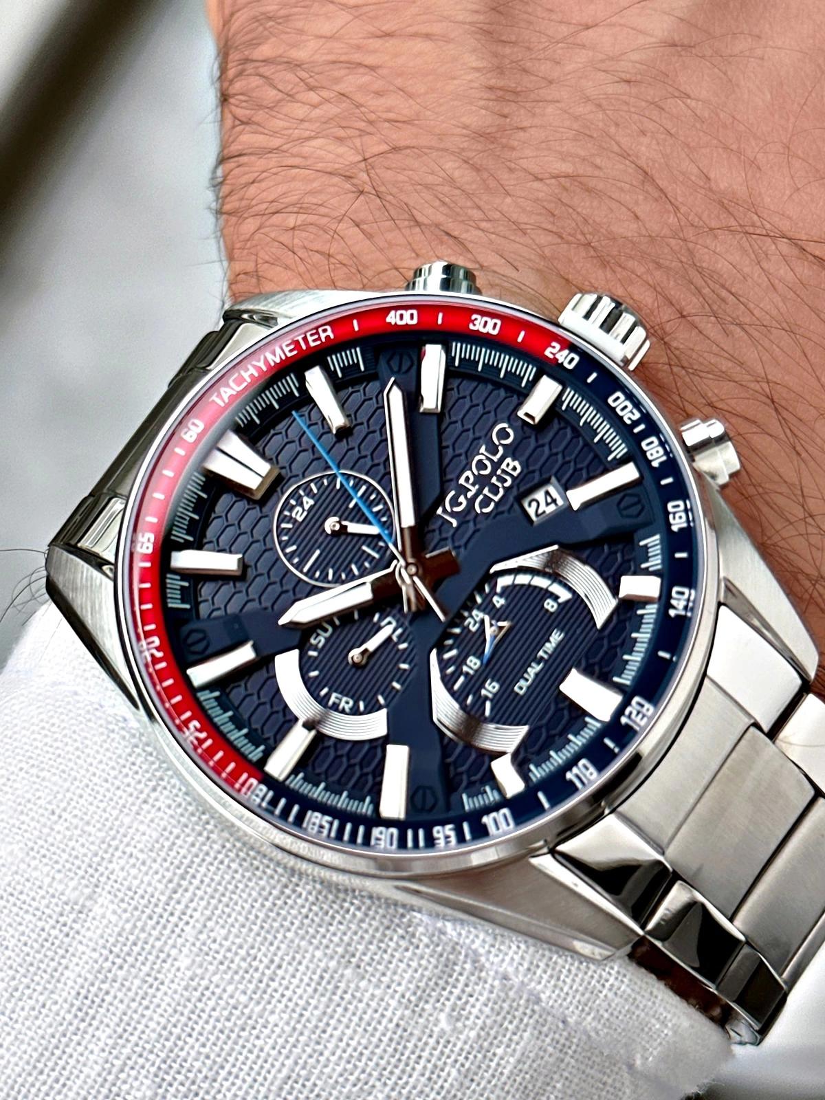 Jg. Polo Club JPC082331514 Takvimli Çelik Kordon Analog Erkek Kol Saati