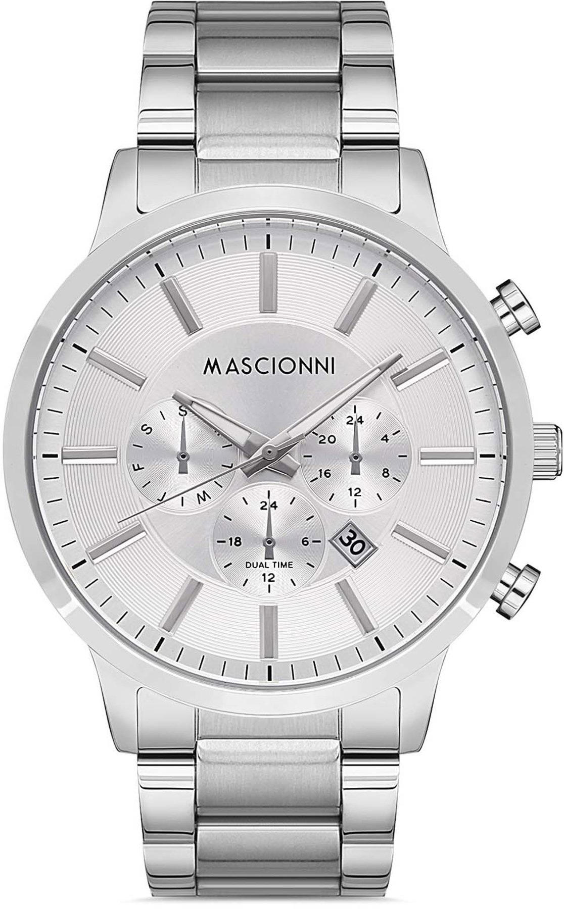Mascionni M.1.1987.01 Takvimli 42 mm Çelik Kordon Analog Kol Saati