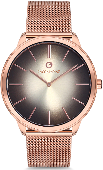Pacomarine PM.51157.07 42 mm Rose Gold Çelik Kordon Analog Kol Saati