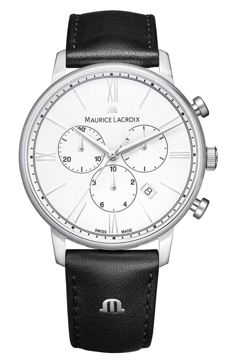 Maurice Lacroix ML-EL1098SS001110-2 Takvimli 40 mm Siyah Deri Kordon Analog Erkek Kol Saati