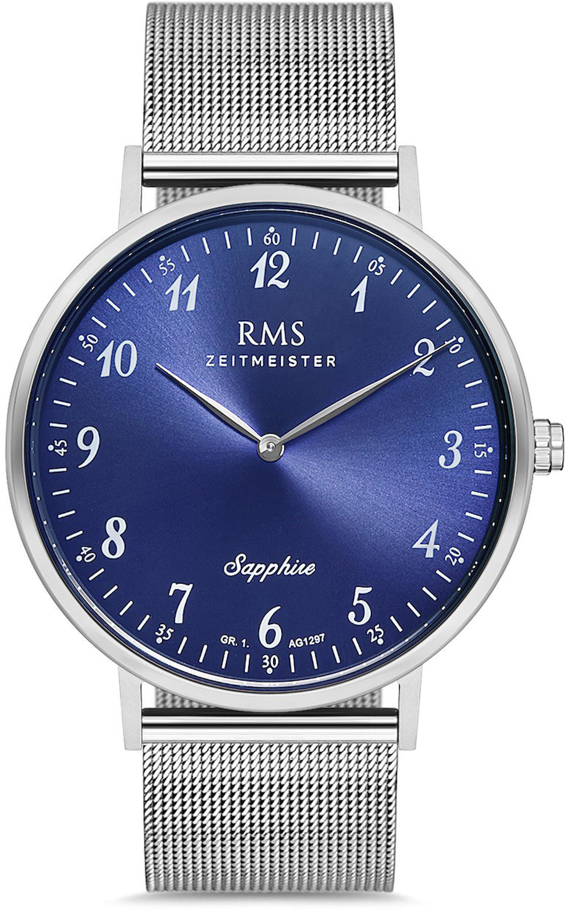 Romanson GR.1.AG1297.07 43 mm Gri Hasır Kordon Analog Kol Saati