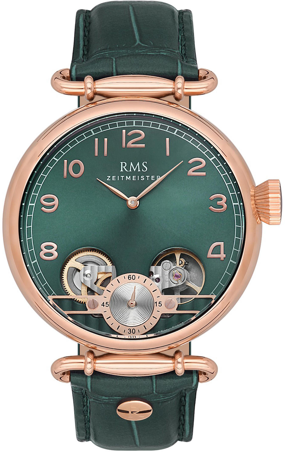 Romanson RMS.1.AG1267.08 45 mm Yeşil Deri Kordon Analog Kol Saati