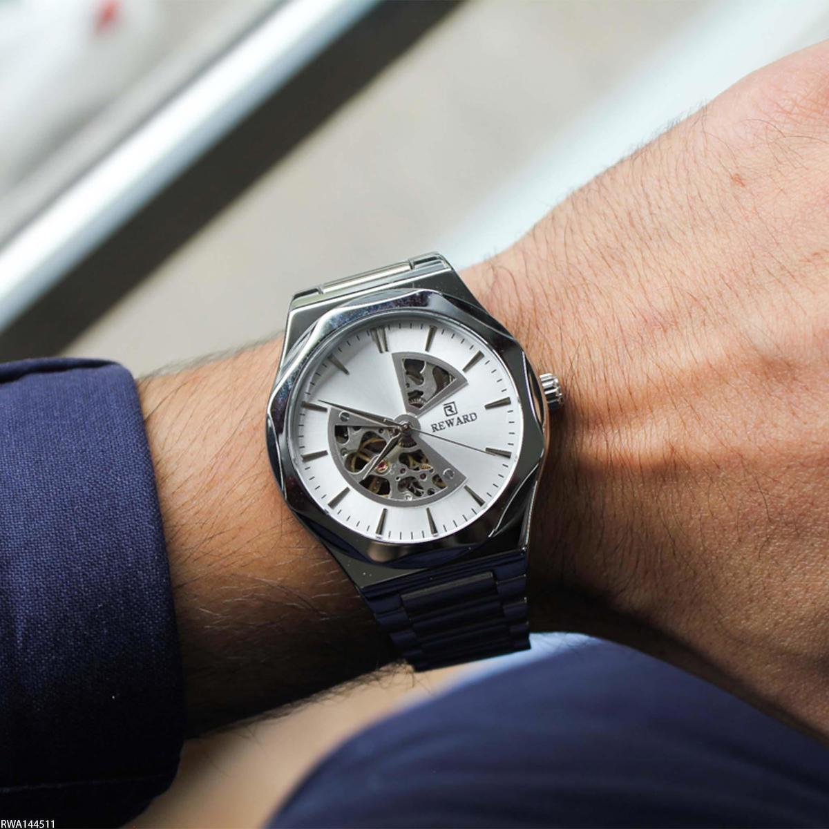 Reward RWA144511 44 mm Çelik Kordon Analog Erkek Kol Saati