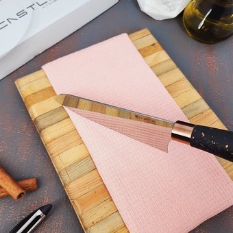 Castle Kitchen Black Copper Serisi 2 Li Mutfak Bıçak Seti (Sivri Şef - Börek Salata)