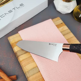Castle Kitchen Black Copper Serisi 2 Li Mutfak Bıçak Seti (Sivri Şef - Börek Salata)