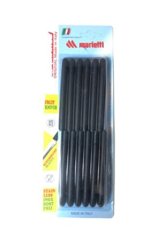 MAROB Siyah Meyve Bıçağı 12 Adet Bıçak Seti