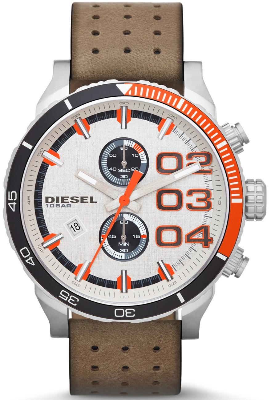 Diesel DZ4310 Takvimli 42 mm Kahverengi Deri Kordon Analog Kol Saati