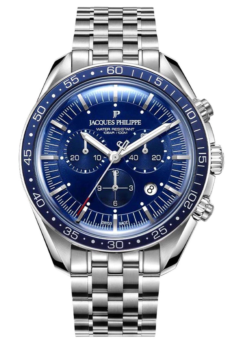 Jacques Philippe JPQGC43133 Pusulalı Takvimli 44 mm Çelik Kordon Analog Erkek Kol Saati