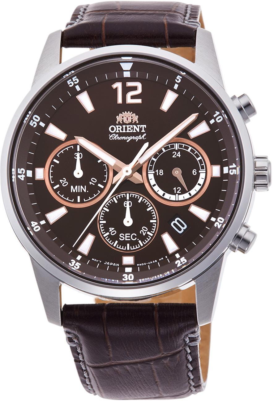 Orient RA-KV0006Y10B Takvimli 42 mm Kahverengi Deri Kordon Analog Kol Saati
