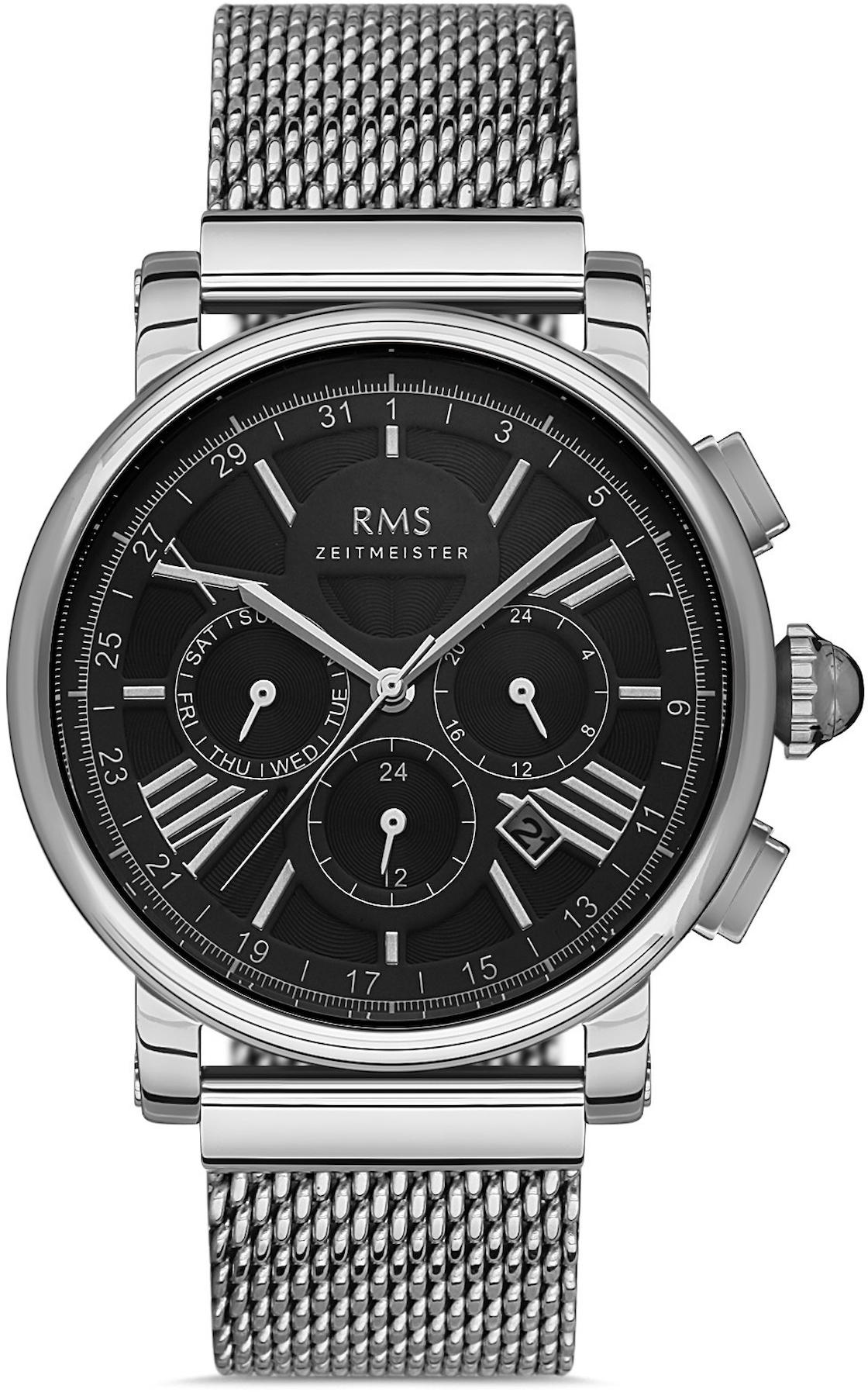 Romanson RMS.1.AG1135.07 Takvimli 42 mm Çelik Kordon Analog Kol Saati