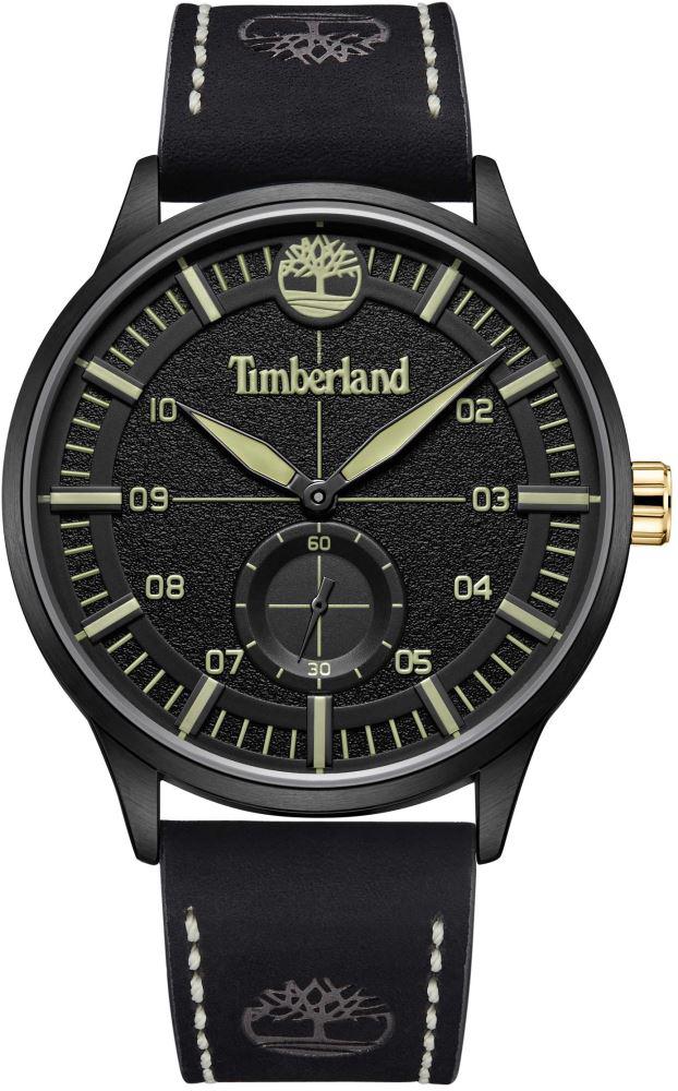 Timberland TDWGA2181603 Takvimli 44 mm Siyah Deri Kordon Analog Kol Saati