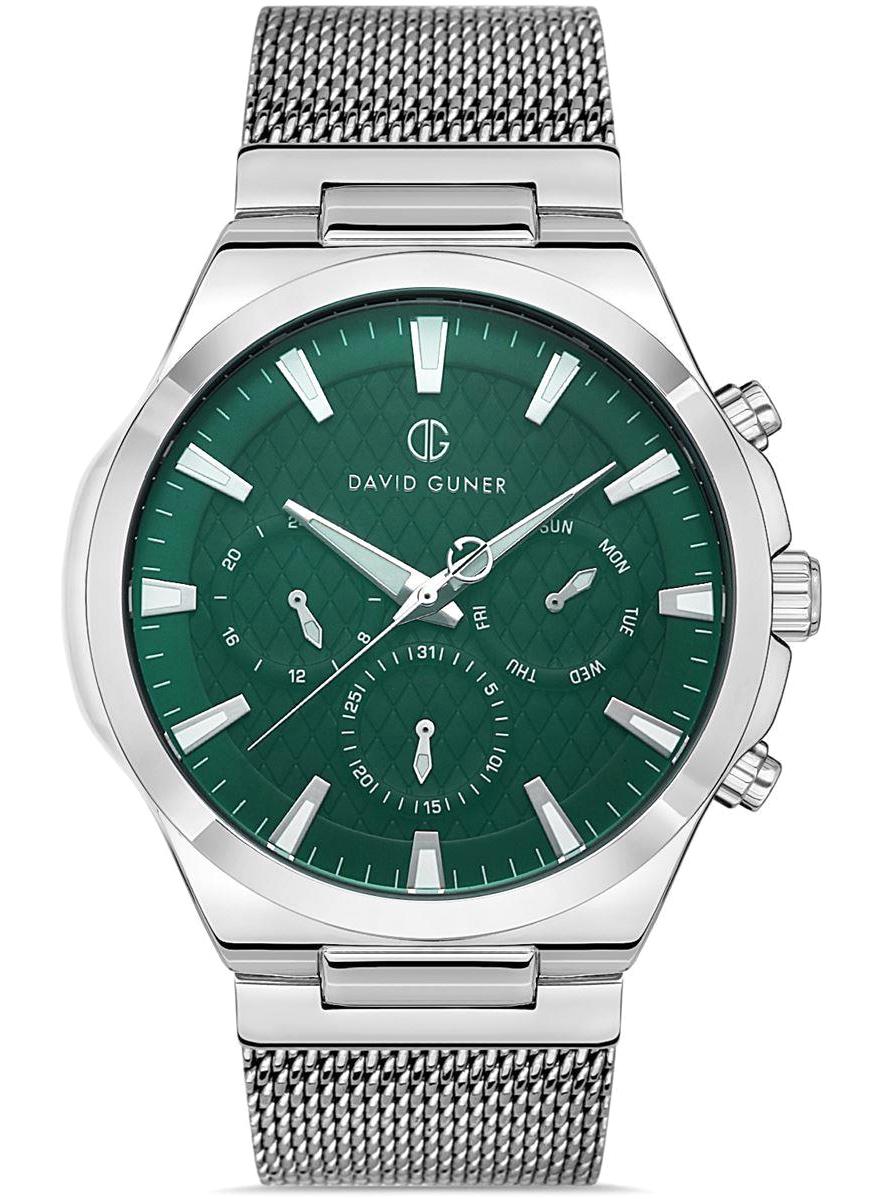 David Guner DG-8385GC-A10 Takvimli 42 mm Çelik Kordon Analog Erkek Kol Saati