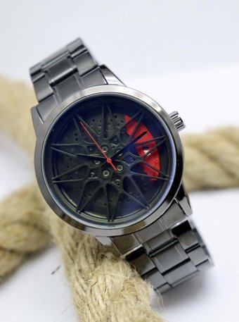 Şahmat MAT-204 42 mm Siyah Metal Kordon Analog Erkek Kol Saati