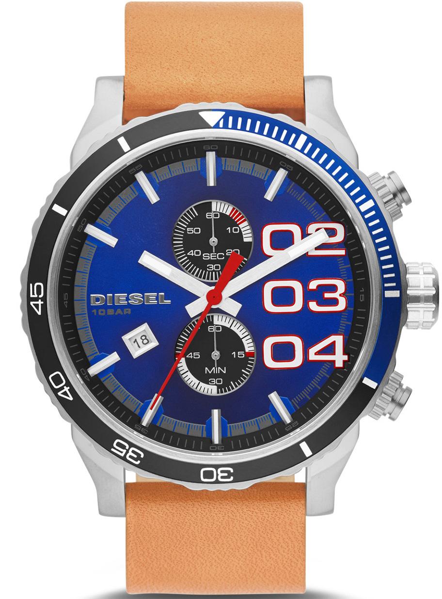 Diesel DZ4322 Takvimli 42 mm Kahverengi Deri Kordon Analog Kol Saati