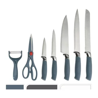 Excellent Houseware 7 Parça Bıçak Seti - Gri