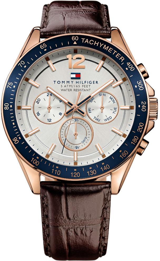 Tommy Hilfiger TH1791118 Takvimli 44 mm Kahverengi Deri Kordon Analog Kol Saati
