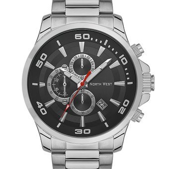 Northwest NW-2104-A Takvimli 45 mm Çelik Kordon Analog Erkek Kol Saati
