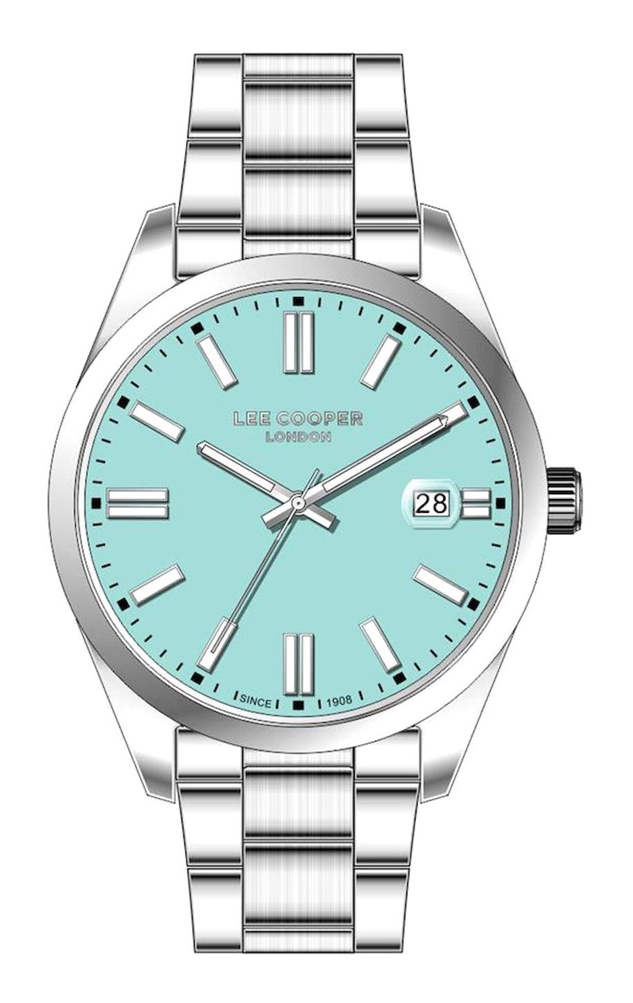 Lee Cooper LC07565.390 Takvimli 44 mm Çelik Kordon Analog Erkek Kol Saati