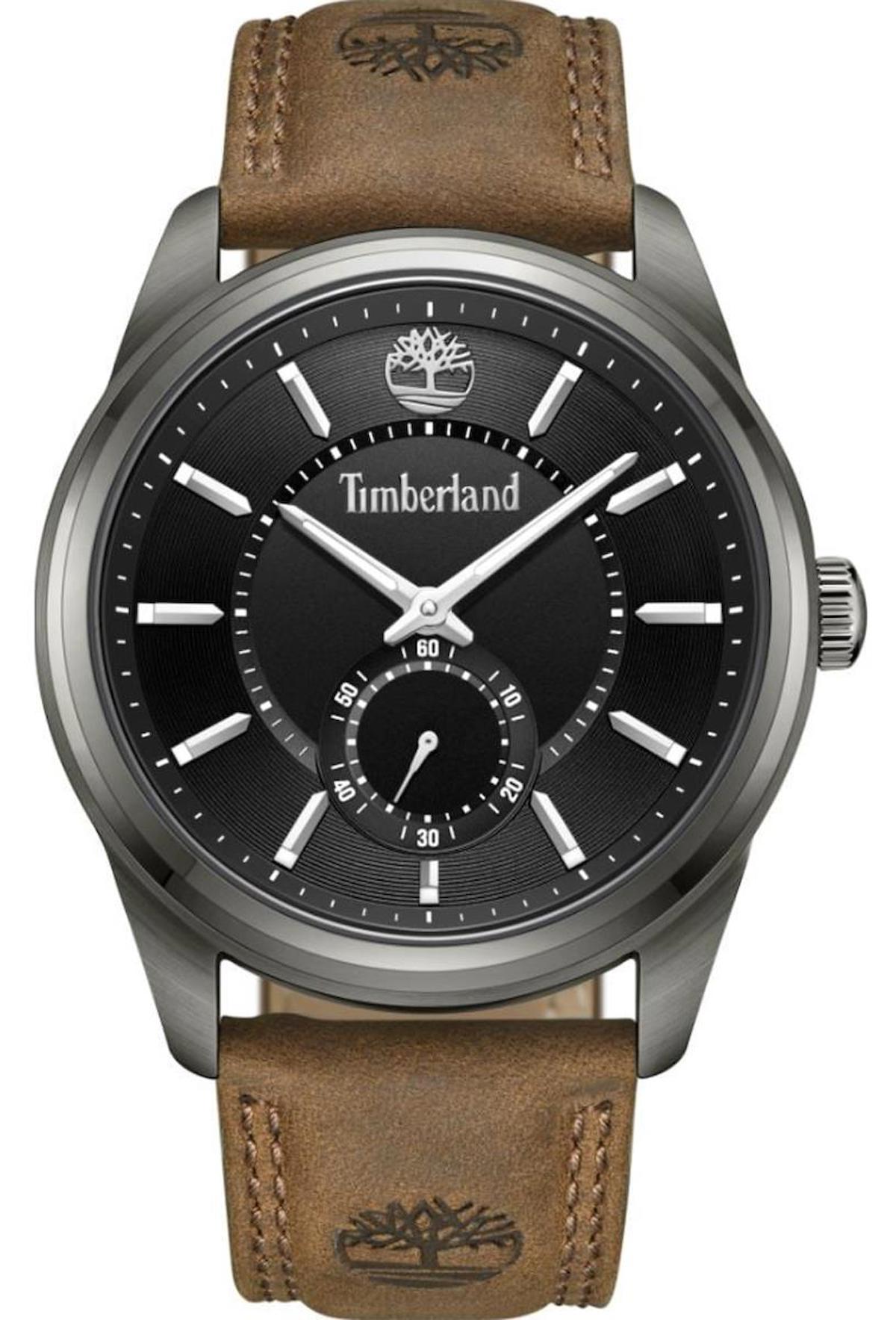 Timberland TDWGA0029703 Takvimli 44 mm Kahverengi Deri Kordon Analog Erkek Kol Saati