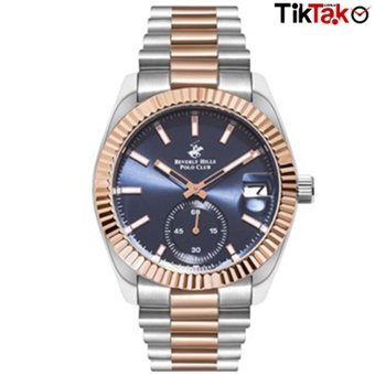 Beverly Hills Polo Club Bp3234x400 Takvimli 41 mm Gri-Rose Gold Çelik Kordon Analog Erkek Kol Saati