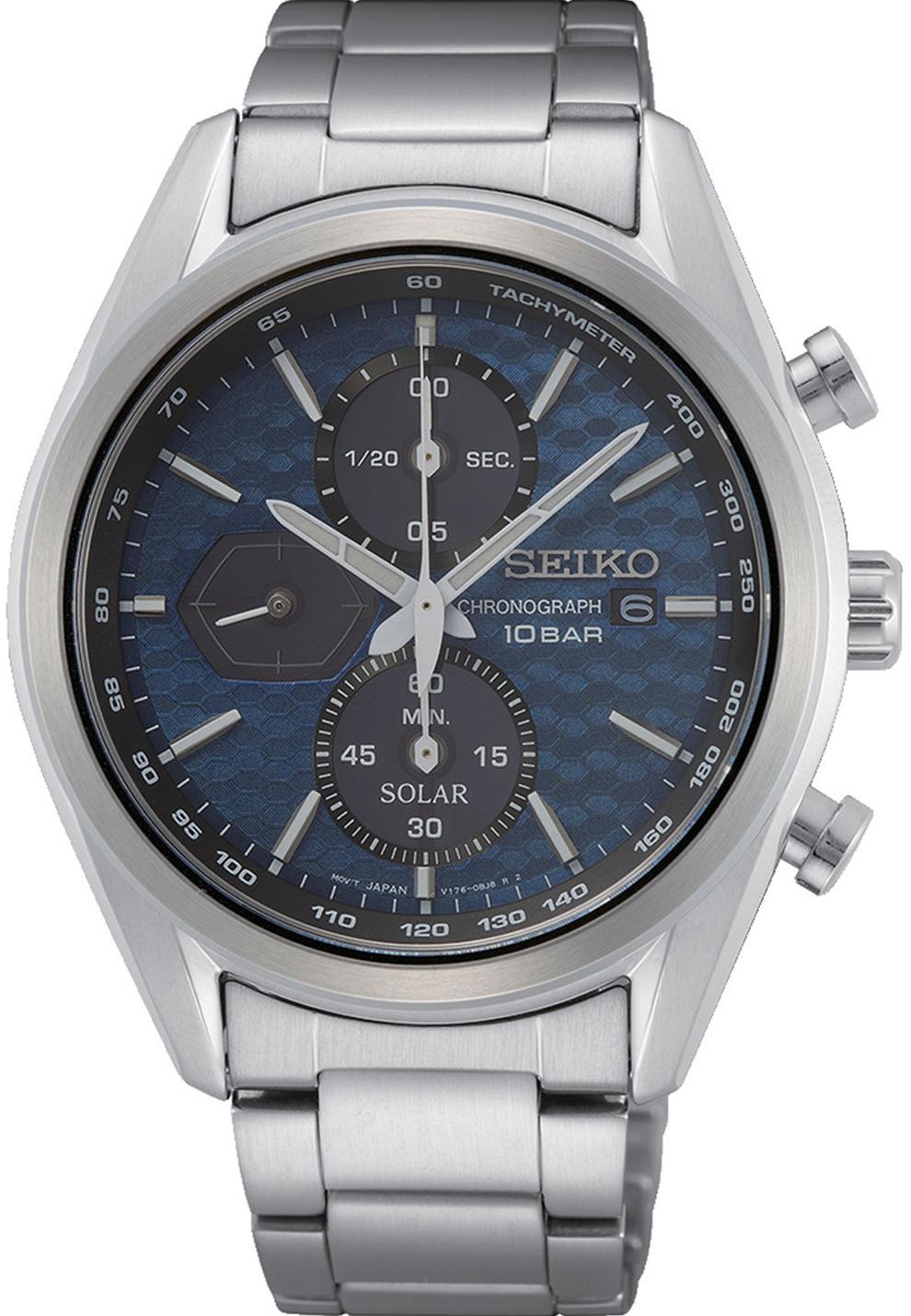 Seiko SSC801P Takvimli 42 mm Çelik Kordon Analog Erkek Kol Saati