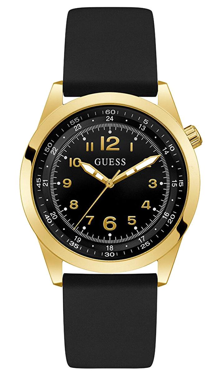 Guess GUGW0494G2 Siyah Silikon Kordon Analog Erkek Kol Saati