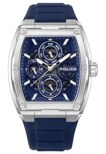 Police PEWJQ0004502 Takvimli 42 mm Petrol Mavisi Silikon Kordon Analog Erkek Kol Saati