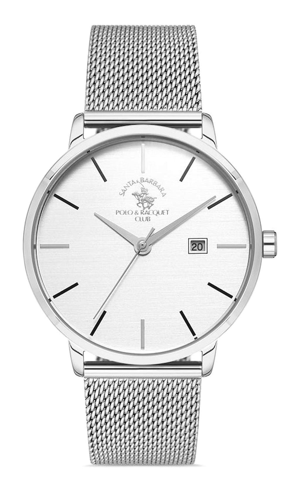 Santa Barbara Polo & Racquet Club SB.1.10239.1 Takvimli Çelik Kordon Analog Erkek Kol Saati