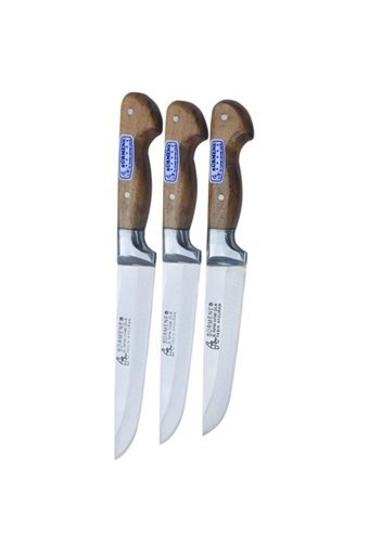 MODA HOME Sürmene Mutfak Bıçak Et Kasap Kurban Set 3'lü Sürmene El Yapım