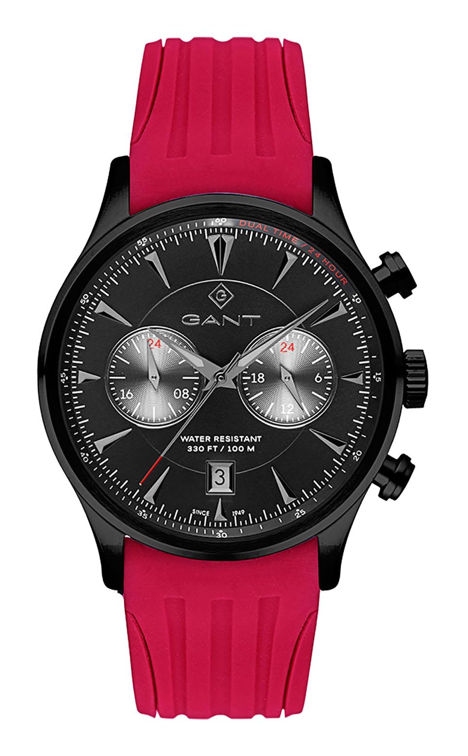Gant G135010 Takvimli 45 mm Kırmızı Silikon Kordon Analog Erkek Kol Saati