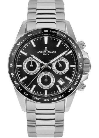 Jacques Lemans LİVERPOOL 1-1877E Pusulalı Takvimli 41 mm Çelik Kordon Analog Erkek Kol Saati