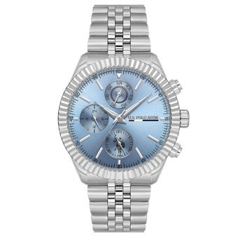 U.S. Polo Assn USPA1054B-07 Takvimli 42 mm Çelik Kordon Analog Kol Saati
