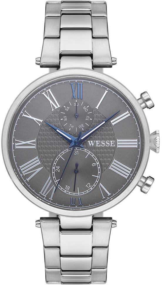 Wesse WWG206201 Pusulalı Takvimli 44 mm Çelik Kordon Analog Erkek Kol Saati