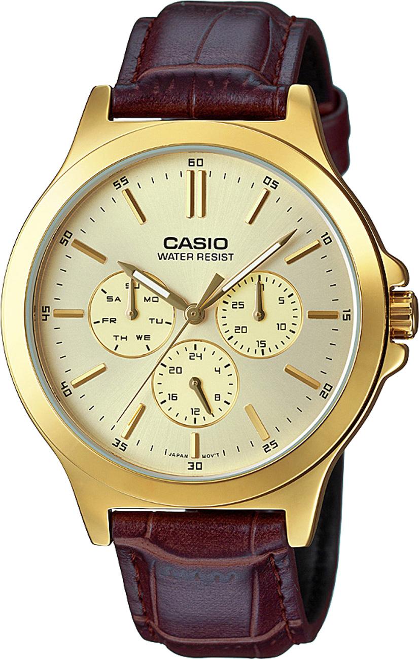 Casio MTP-V300GL-9AUDF Takvimli 41 mm Kahverengi Çelik Kordon Analog Erkek Kol Saati